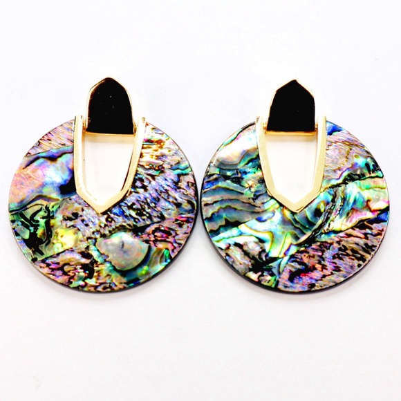 Marble Circle Statement  Mix Color Statement Earrings | - Picture 1 of 2